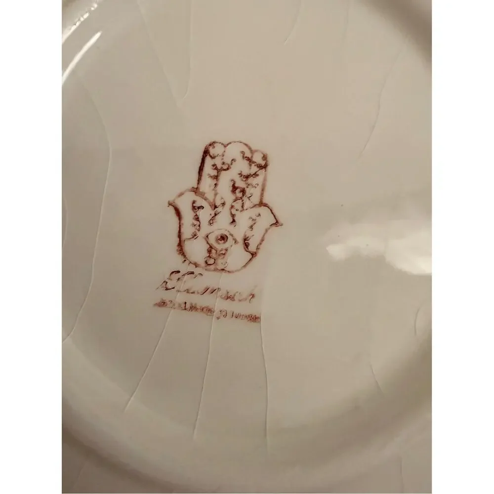 World Market 7 Piece Hand of Fatima, Ceramic Tray Platter Serving Set India